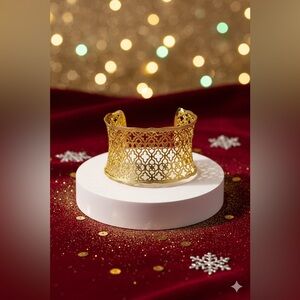 Kendra Scott Candice Cuff Filigree Gold Bracelet